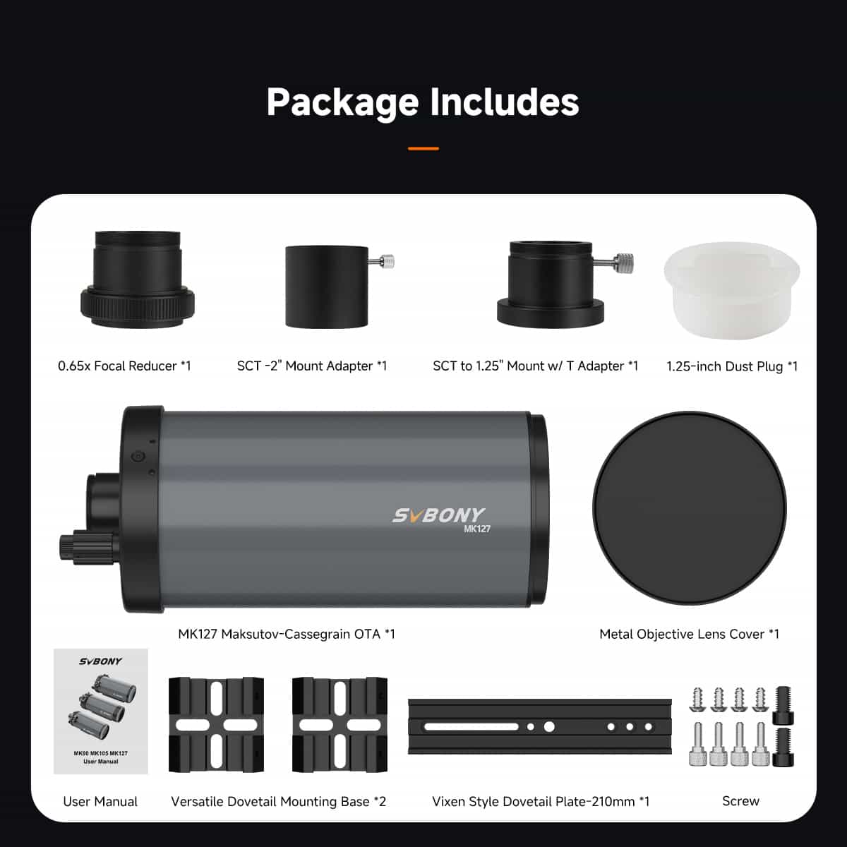 MK127 - Maksutov-Cassegrain