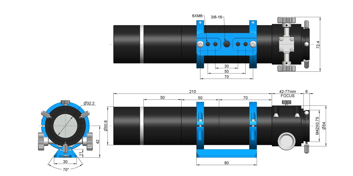 ToupTek Astro FS200-series 45mm